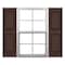 Ekena Millwork Mid-America Vinyl, Standard Size Williamsburg Double Panel Shutters, 21431009, PR 00021431009 - alternate 1